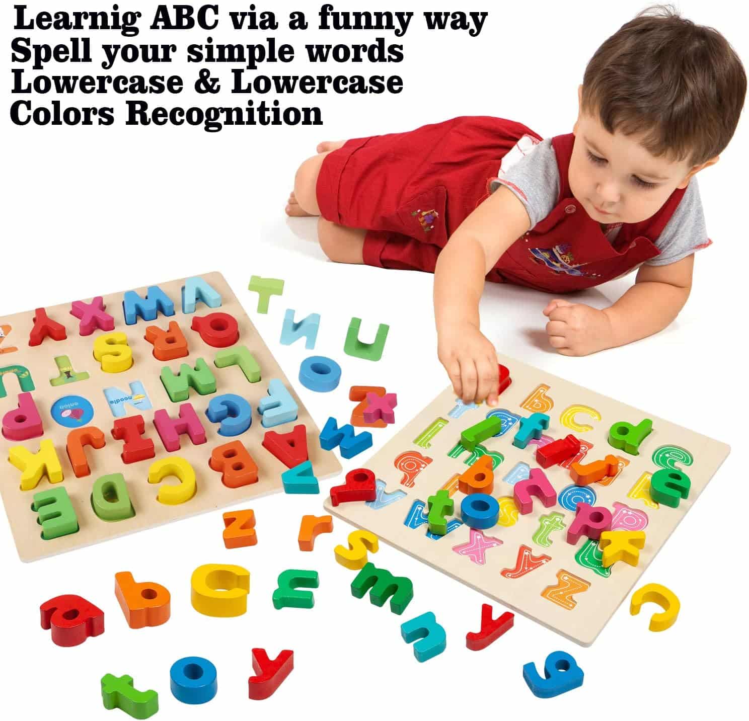 Wondertoys Wooden Alphabet Puzzle for Toddlers: A Fun and Educational Learning Tool